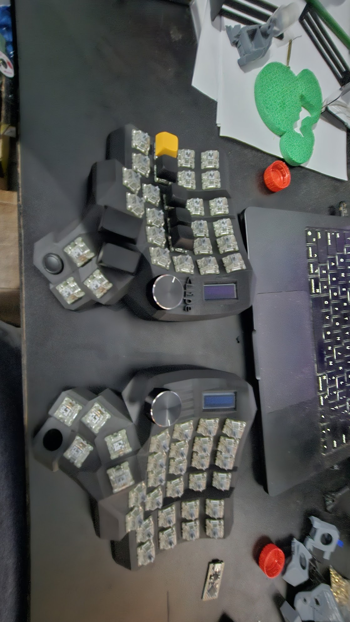 First look with switches and screens inserted