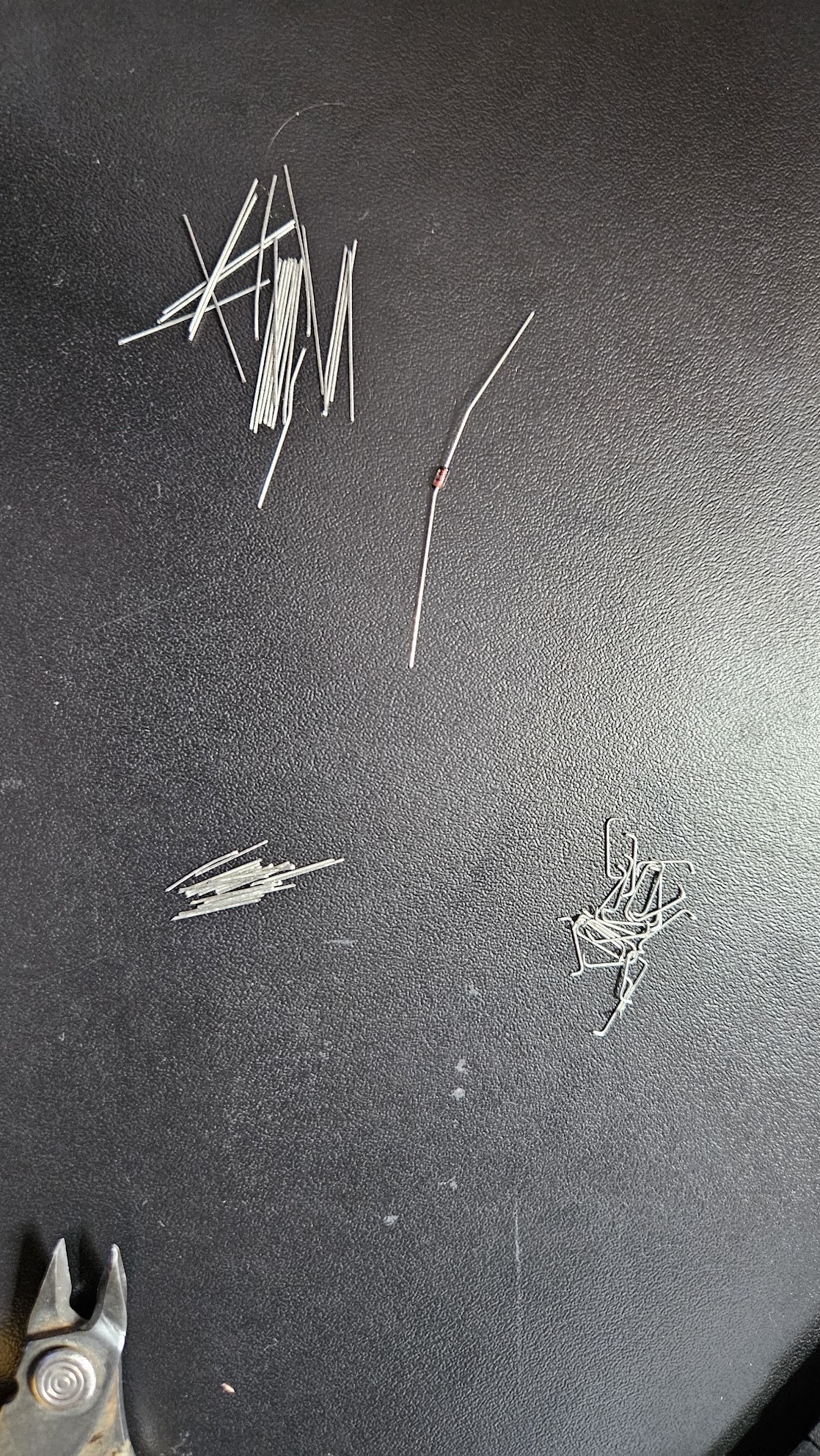 Diode legs prepped as bridges