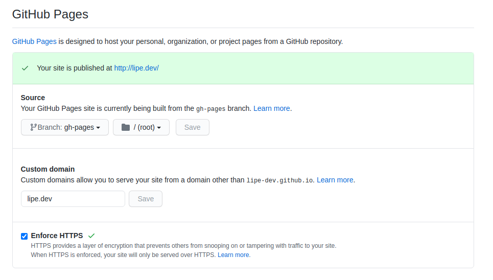 Github Pages Example