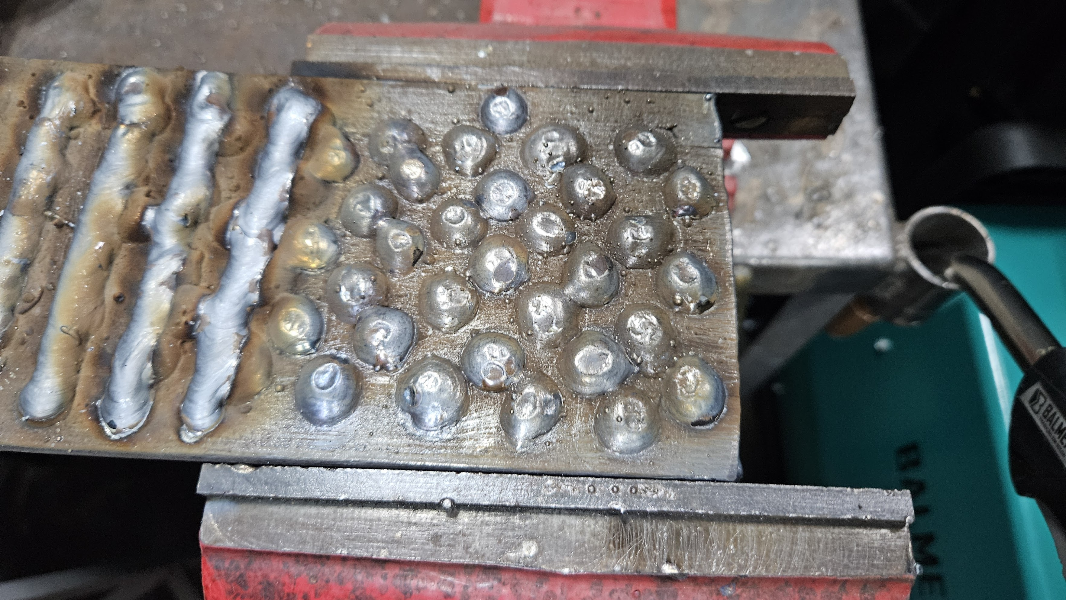 String practice on plate